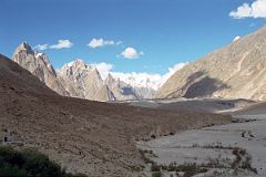 02 Trango Castle, The Cathedral, And The Baltoro Glacier Near Sunset From Paiju.jpg